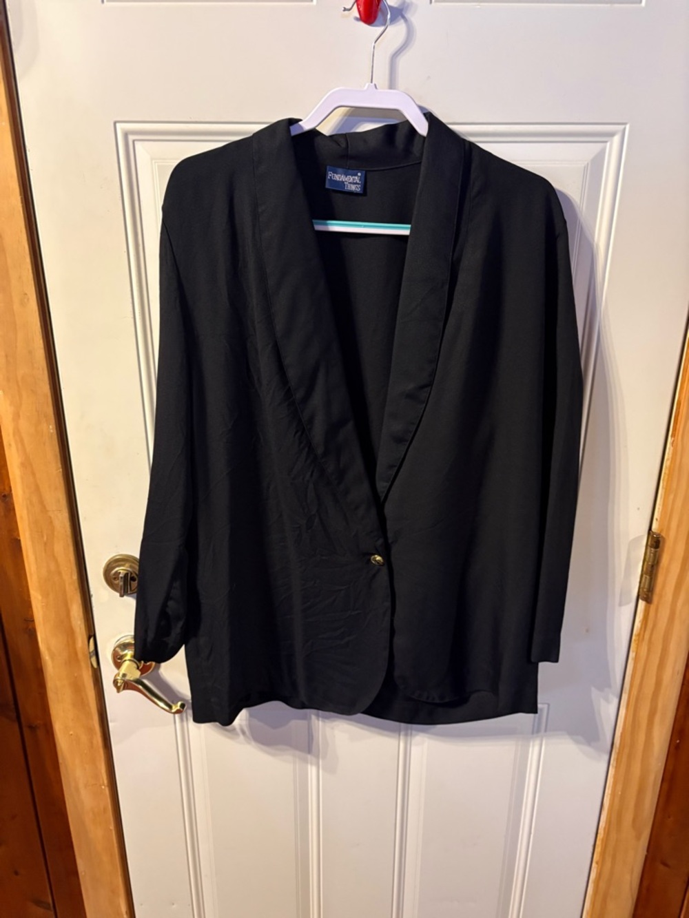 Fundamental Things Black Lightweight Jacket Size 14/1X/XL